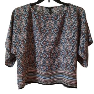 Forever 21 Multicolored Blouse Size Small